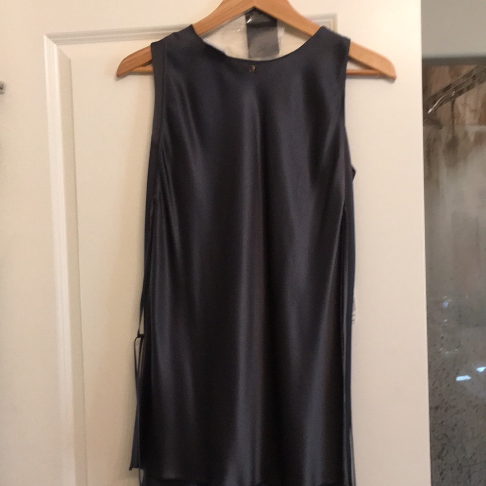 Chanel dark green silky 2 pieces long dress NWT